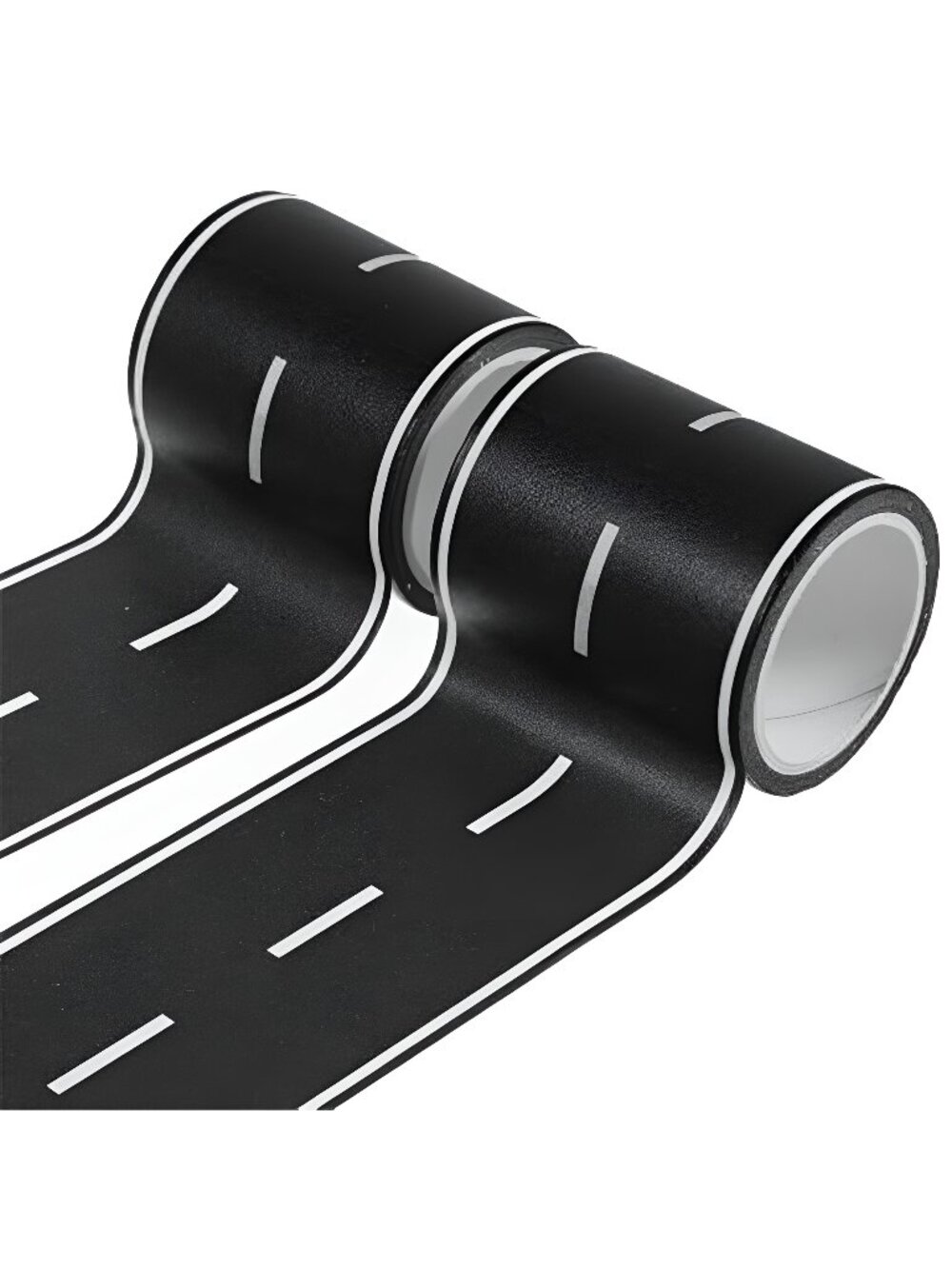 2PCS Road Tape for Toy Cars, Road Tape for Kids, Race Track Tape, Black